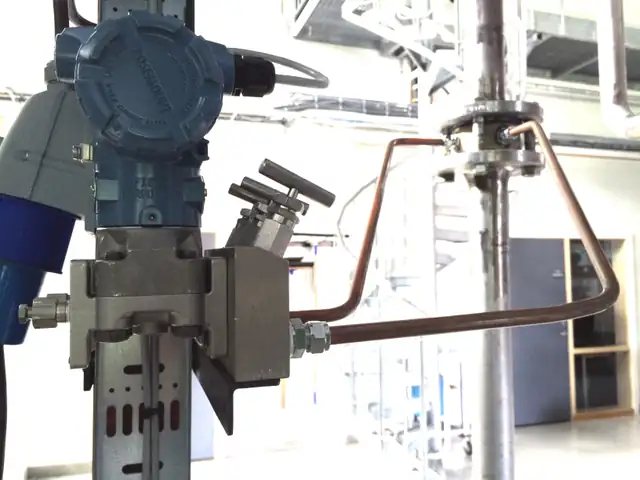 ภาพตัวอย่างเครื่องมือ: แบบความดันต่าง (Differential Pressure Flow Meter (DP))