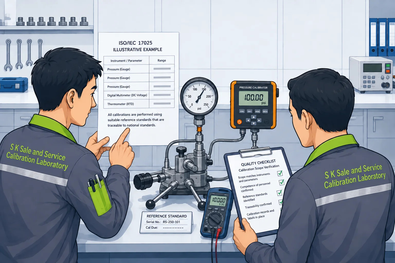 A calibration laboratory and reference standards